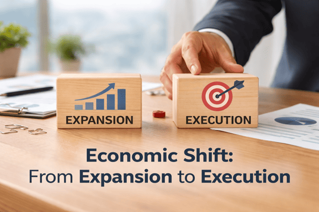 Economic Shift From Expansion to Execution
